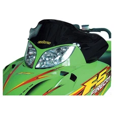 Powermadd Cobra Windshield-14.25in.-Black for 2004-2006 Arctic Cat Sabercat 600