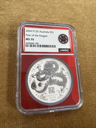 2024 P125 Australia S$1 Year Of The Dragon MS 70 NGC!!