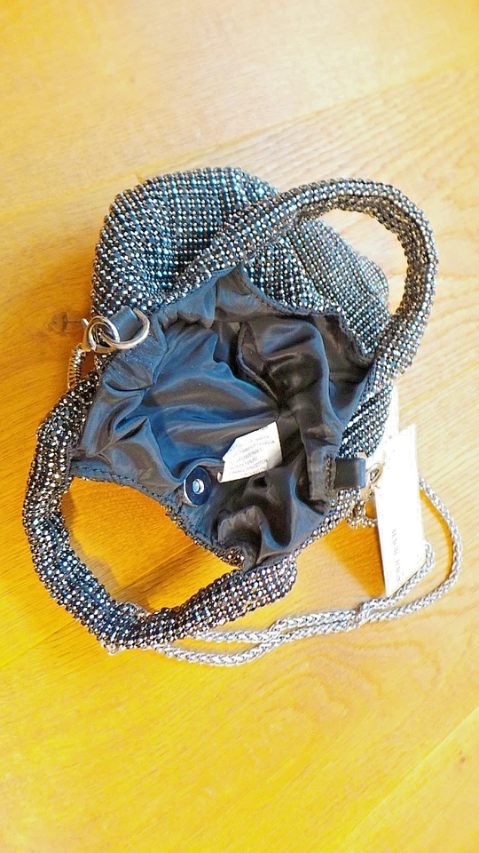 Magic Bags Firenze Umhängetasche black/silver Glitzer Metallnieten nagelneu! - Bild 2 von 4