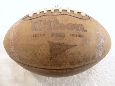 Wilson 1005 WTF1005 NFHS NCAA AFCA Collegiate Leather Football Game Ball *Worn*