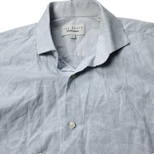 Ted Baker Endurance Shirt Mens 15 34/35 Gray Button Dress Casual Floral