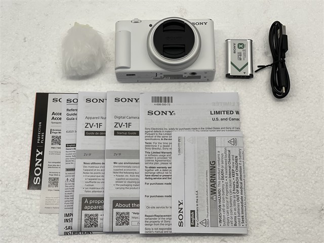 Sony ZV-1F 20.1MP Vlogging Camera for Content Creators and Vloggers ZV1F/W