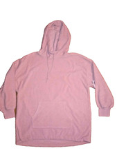 NWT 34 Womens Old Navy Fleece Oversized Pullover 3/4 sleeve Hoodie Sz M