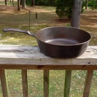 Vintage WAGNER'S 1891 ORIGINALS Cast Iron 10.5" CHICKEN FRYER PAN W/Thumb Handle