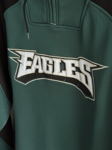 Sudadera con capucha de poliéster Philadelphia Eagles Reebok usada en excelente estado talla M - Imagen 2 de 14