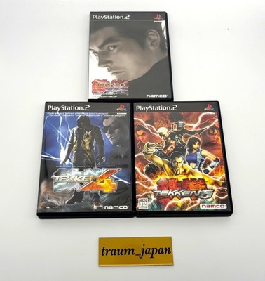Lot 3 PS2 Tekken 4 & 5 & Tag Tournament Set Playstation 2 Sony Namco Japanisch