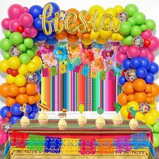 Fiesta Party Decorations, Mexican Themed Party Decorations, Cinco De Mayo Bac...