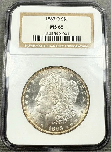1883-O Morgan Dollar $1 - NGC MS65 - Blast White PQ