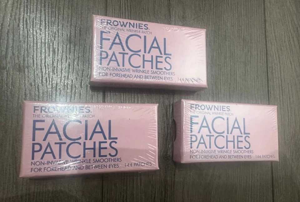3 Pack Frownies Facial Patches for Forehead & Between Eyes Smooths  3 X  144 Ct - Image 2 of 4