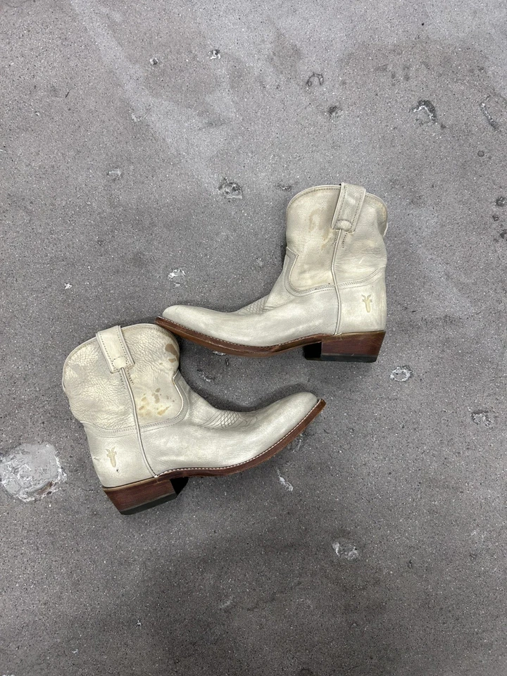 FRYE Botas 9 Cuero Taupe Billy Botas Cortas de Vaquero Para Mujer Hechas en México Foto 2 de 4