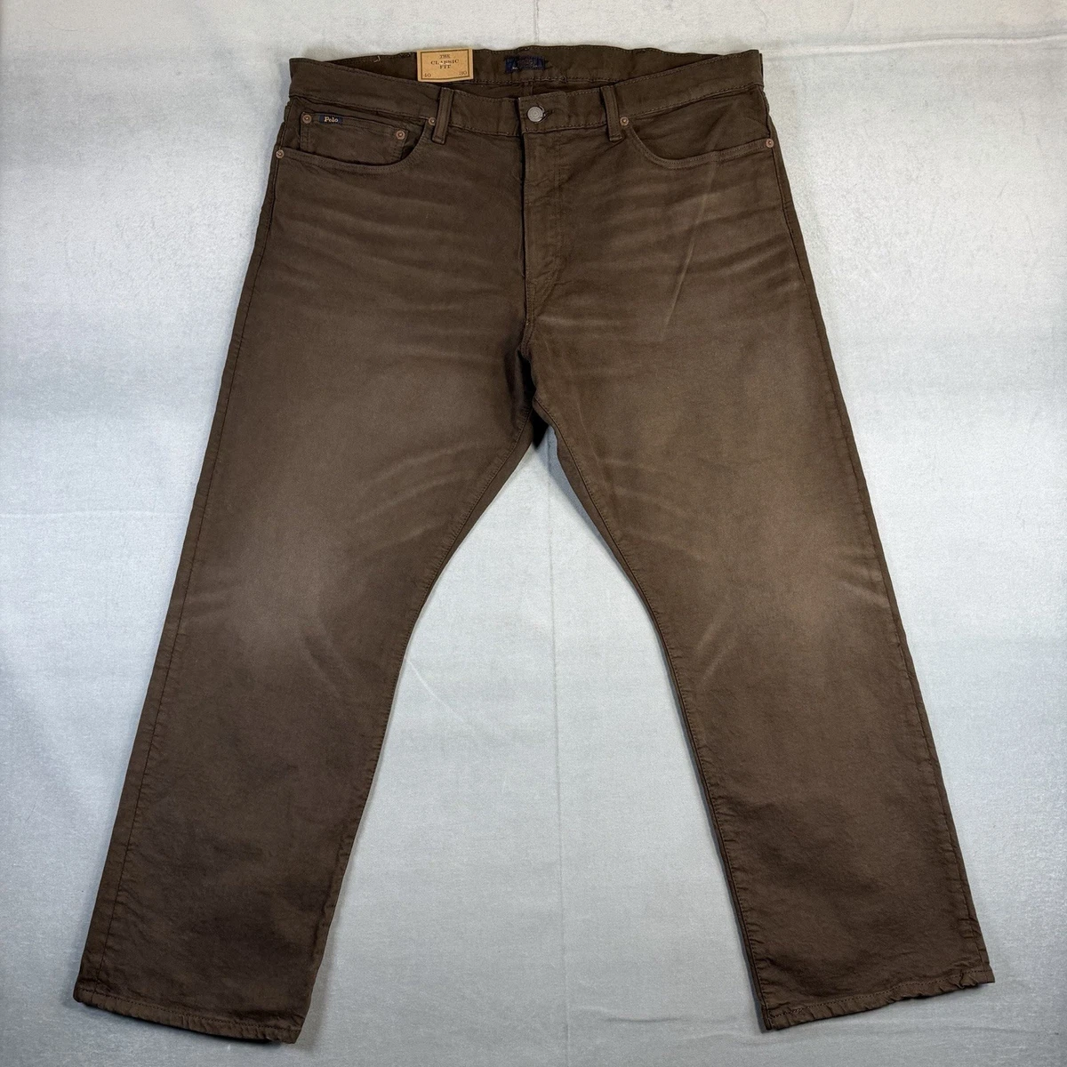 Dark Brown Jeans In Men
