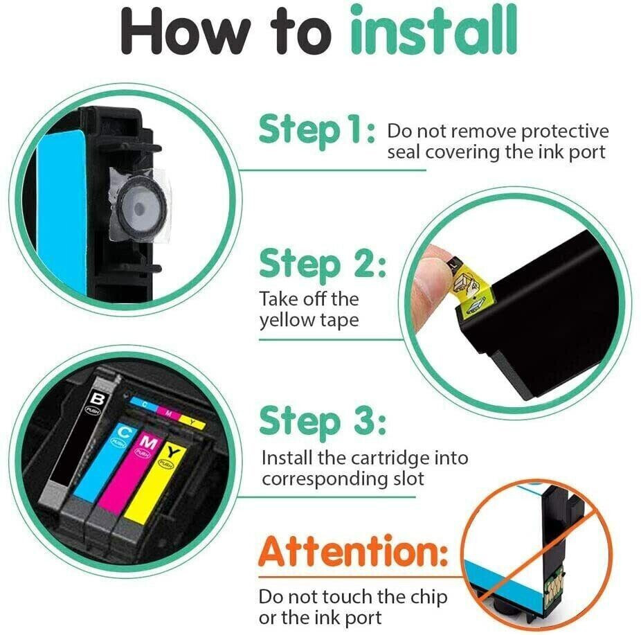 Epson Ink For 604xl Ink Cartridges For XP2200 XP2205 XP3205 WF