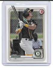 2020 Bowman Paper Prospects Baseball #BP88 Logan Davidson RC (A's)