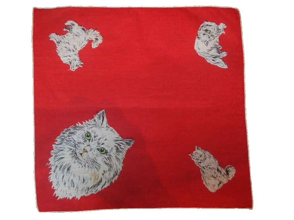 Lino Estampado Animal Pañuelos vintage Plain & Solid