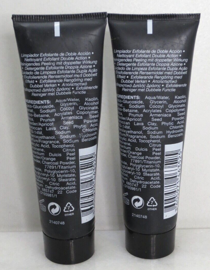 KIEHL'S AGE DEFENDER DUAL ACTION EXFOLIATING CLEANSER 1 OZ LOT OF 2