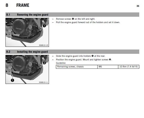 Manual de taller de reparación de servicio KTM 690 Enduro R USB 2011 - Imagen 4 de 7