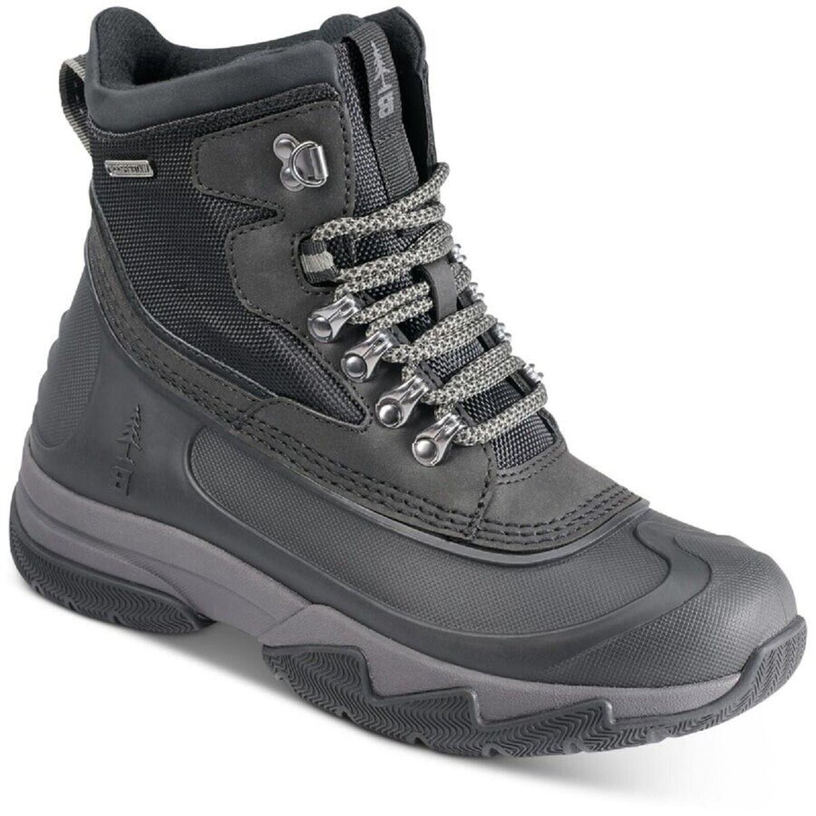 GH Bass Women Black Waterproof Field Lace Up Winter Hiking Boots Size 6M