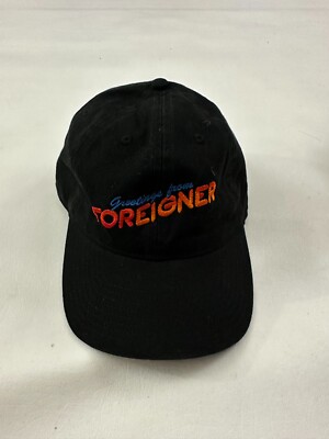 Greetings From Foreigner Embroidered Graphic Black Adjustable Baseball ...