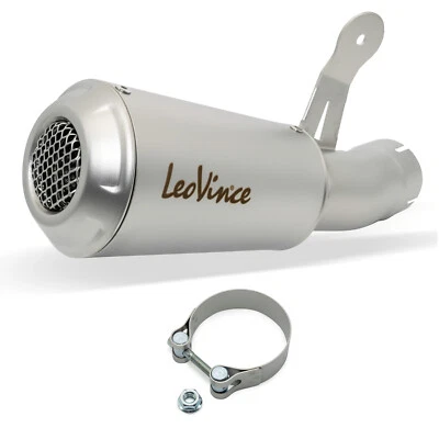 Silencieux arrière d'échappement LeoVince SLIP-ON SBK LV-10 acier inox - Photo 1/4