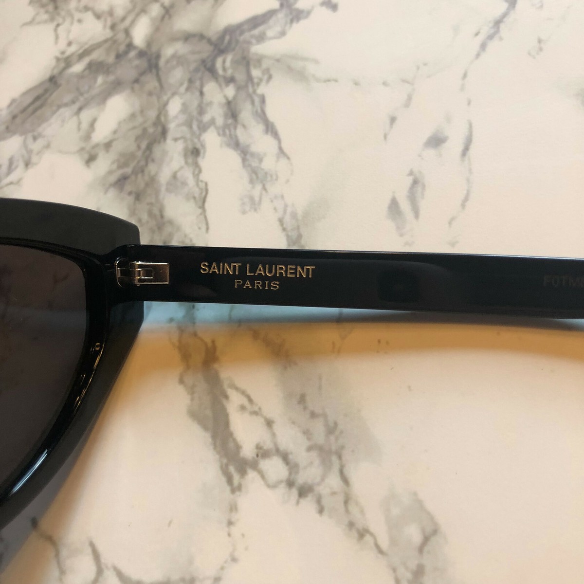 Saint Laurent Black Cat-Eye Sunglasses with Dark Lenses SL 215 GRACE Yves Saint Laurent - New Wave SL 215 Grace Sunglasses with  main image 4