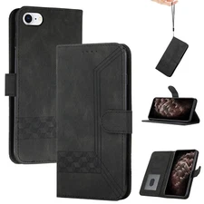 For iPhone 16 Pro Max 15 14 13 12 11 7+ 8 Magnetic Leather Flip Wallet Card Case