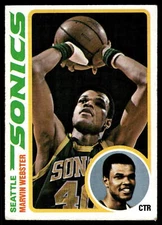 1978 Topps #19 Marvin Webster See Scan