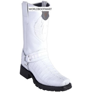white caiman boots