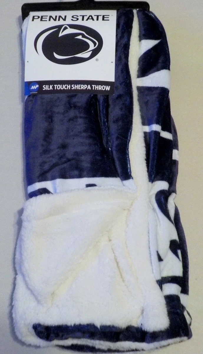 PENN STATE NITTANY LIONS SILK TOUCH SHERPA THROW 50