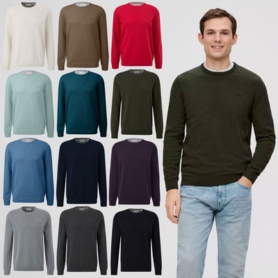 S.Oliver Herren Pullover Mit Reißverschluss – Regular Fit, Lange Ärmel Mit Rippbündchen