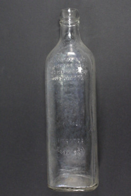 John Walker & Sons Clear Glass Whisky Bottle Kilmarnock Scotland Johnnie Walker