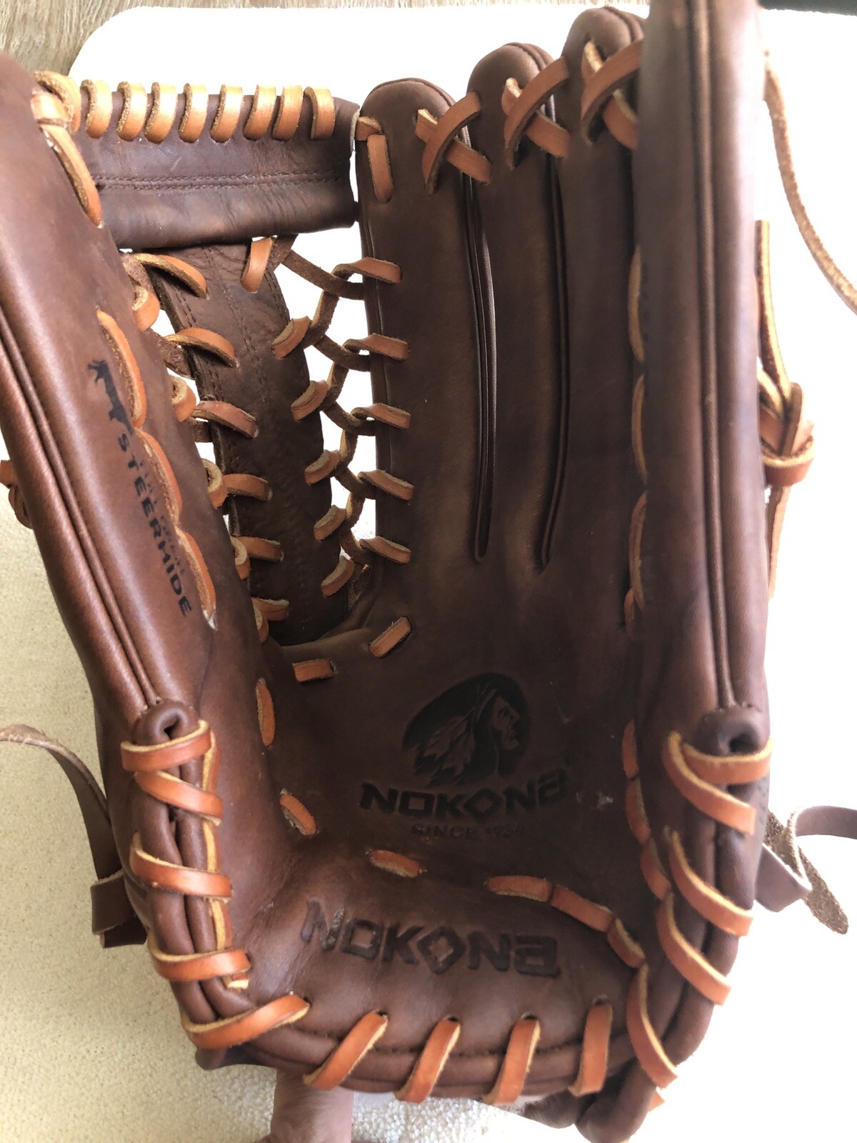 Nokona Baseball Glove Brown (Walnut) 12.75" New Never Used (400) eBay