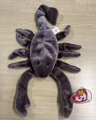 Ty Beanie Baby Scorpion Stinger 1998 P E Pellets Mint Tag