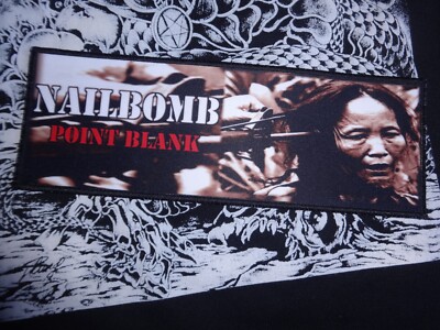 Nailbomb Patch Strip Thrash Metal Sepultura Fear Factory X