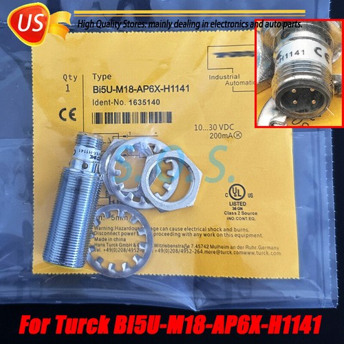 NEW TURK BI5 M18 AP6X H1141 PROXIMITY SENSOR 30 MM 10 30 VDC - Foto 6
