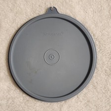 Vintage Tupperware Blue Replacement Lid #227-75 C Tab Seal Made in USA