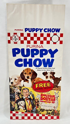 Ralston Purina Puppy Chow Bag Dr Dolittle Adventure Set Offer 1967 Unused Dog