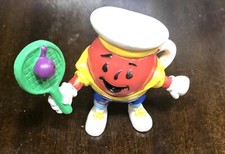 Kool Aid Man Figure Kraft Tennis Racket Ball 1980  s Vintage Toy Sport