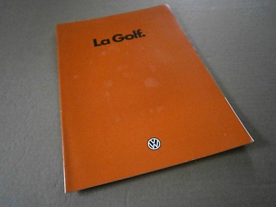 Autokatalog Werbung Prospekt Brochure: Volkswagen La Golf 1982