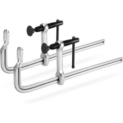 Jorgensen 2 Pack Bar Clamps 12''Drop Forged Steel  for Woodworking and Welding
