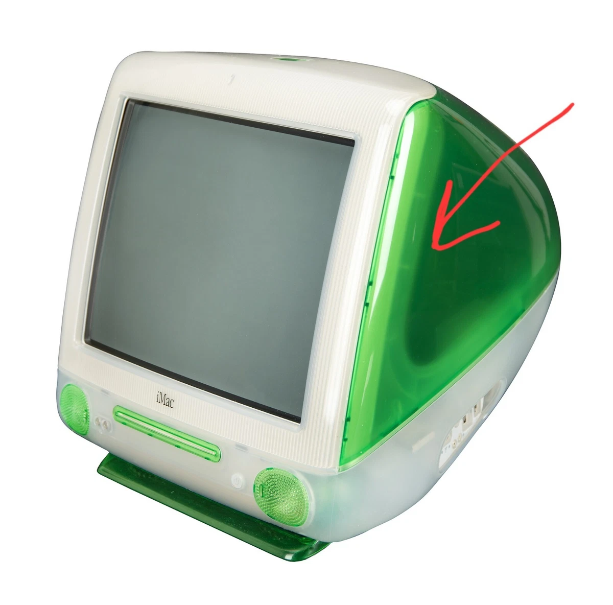 Apple iMac G3 Interior de repuesto vintage de plástico transparente