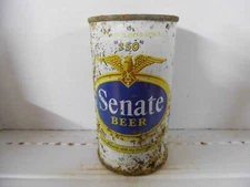 SENATE FLAT TOP BEER CAN~CHR. HEURICH BRG., WASHINGTON, DC