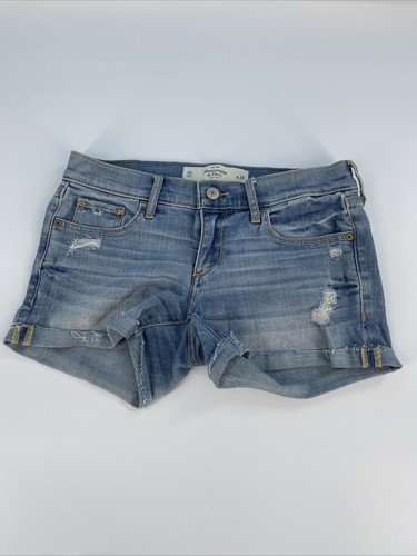 Blue Denim Jeans Shorts Stretch Size 