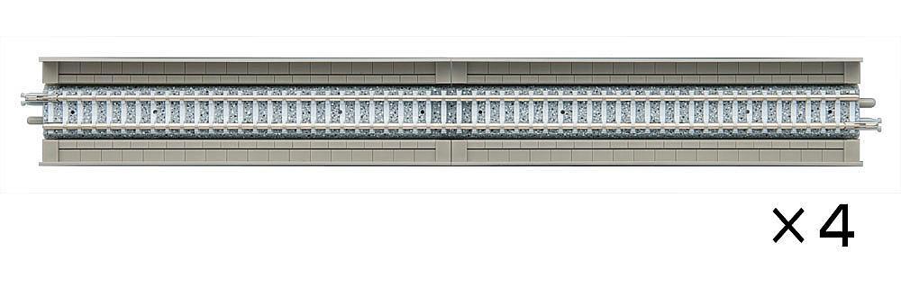 Tomytec 971822 - N 4 Tracks, Straight, IN Beton-Viaduktbettung, Per 280 MM -new