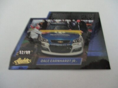 2017 Absolute Racing Precision Die Cut Gold Dale Earnhardt Jr. Serial #51/99 #P1