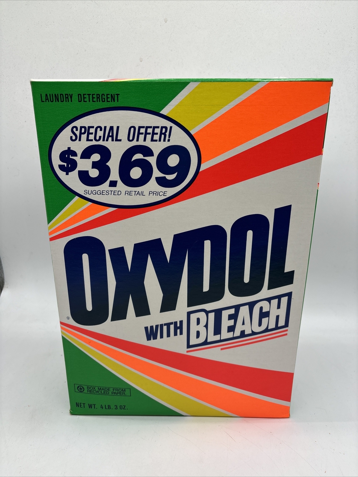 Sealed Oxydol Powder Laundry Detergent 67 Oz BRIGHT Colors Great Prop