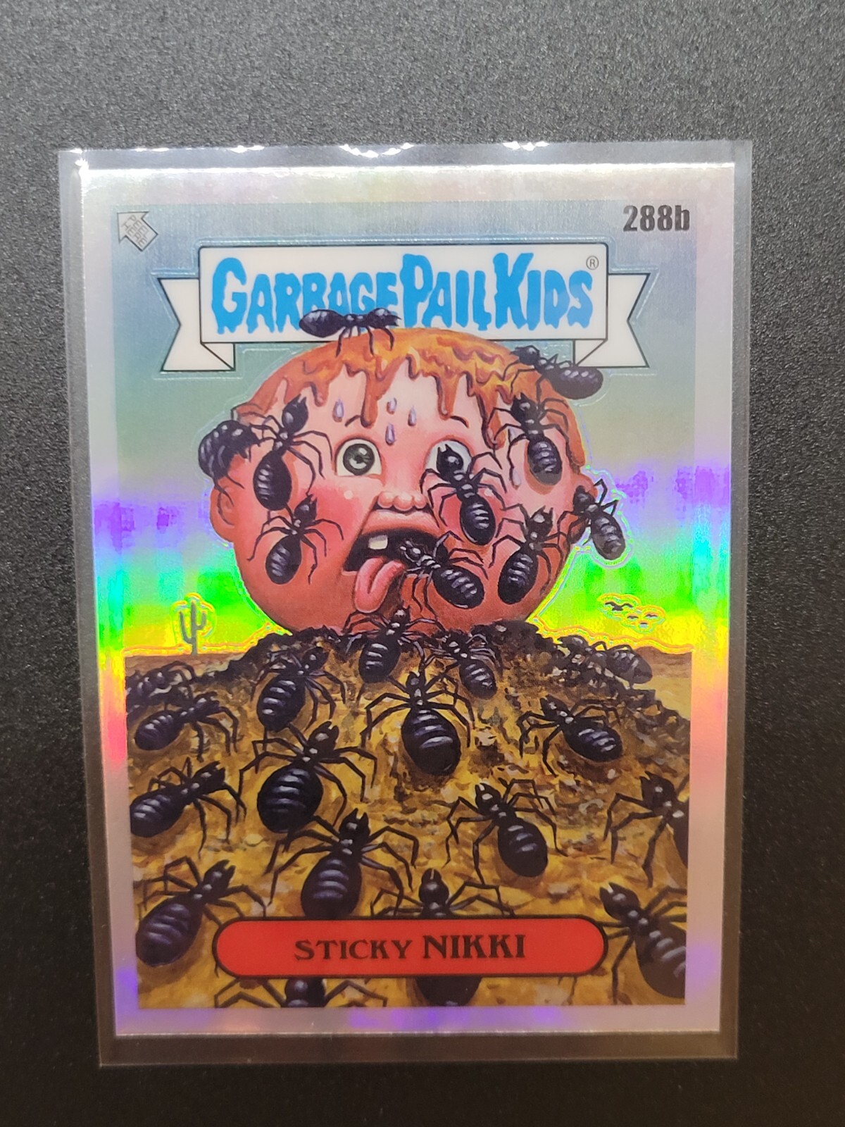 2024 Garbage Pail Kids Chrome Series 7 Sticky Nikki 288b Refractor Trading Card