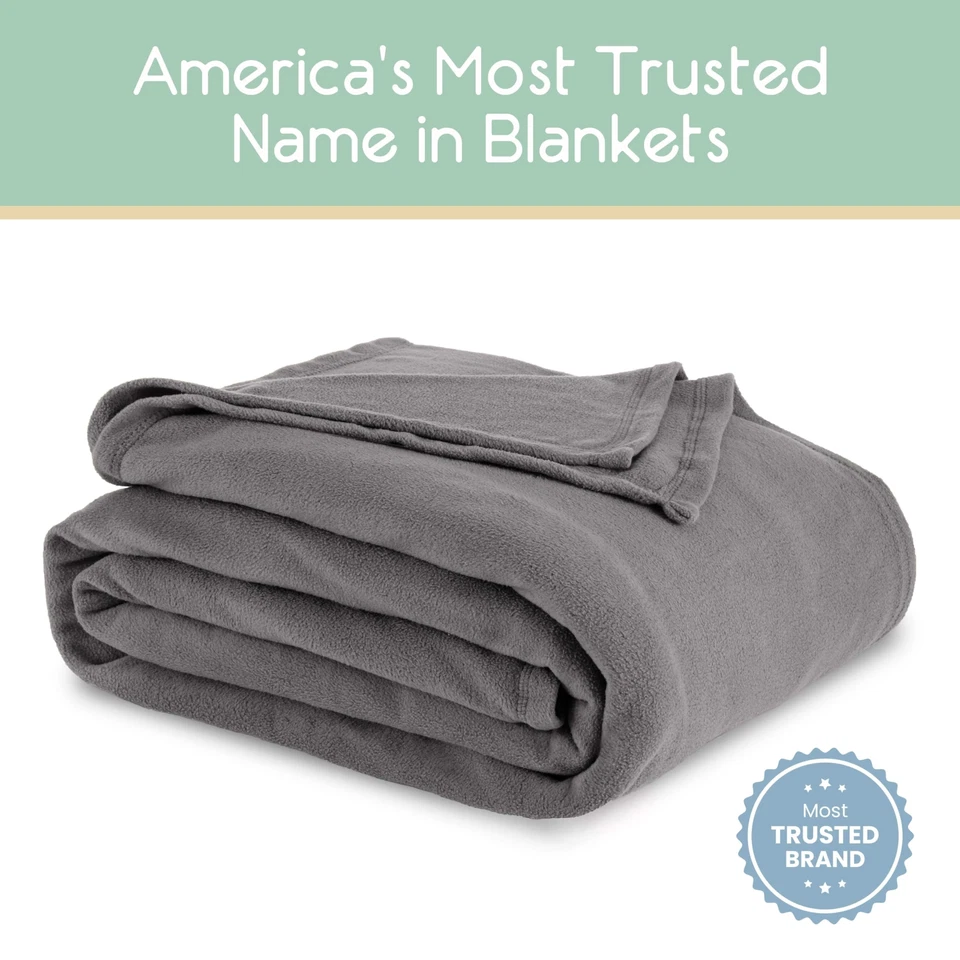 Manta polar Vellux tamaño king - manta de cama polar - cálida ligera para todas las estaciones Foto 2 de 4