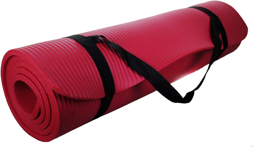 Extra Thick 72x24 Inch Yoga Mat with Travel Carrying Strap Extra Thick 72x24 Inch Yoga Mat with Travel Carrying Strap