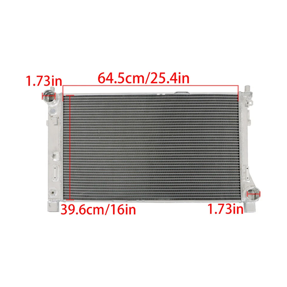 Aluminum Radiator 3 ROW For 2001-2009 Mercedes Benz C230 C240 C280 C32 C320 C350 - Image 2 of 4