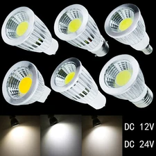 6W 9W 12W 12V 24V Dimmable LED Spotlight E27 E14 B22 GU10 GU5.3 MR16 Bulb Lamps